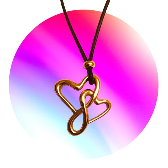 HAPPY HEARTS 14K Yellow Gold Charm Pendant Exclusively Designed For Fortunoff - Picture 6 of 7